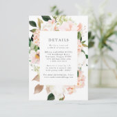 Frühjahrsblüte Blumenzehen Details Begleitkarte (Stehend Vorderseite)