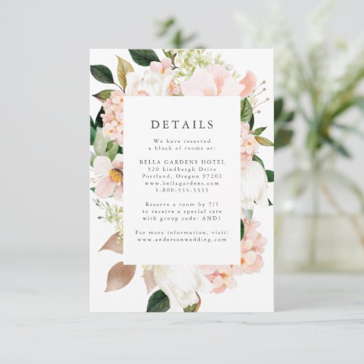 Frühjahrsblüte Blumenzehen Details Begleitkarte (Stehend Vorderseite)