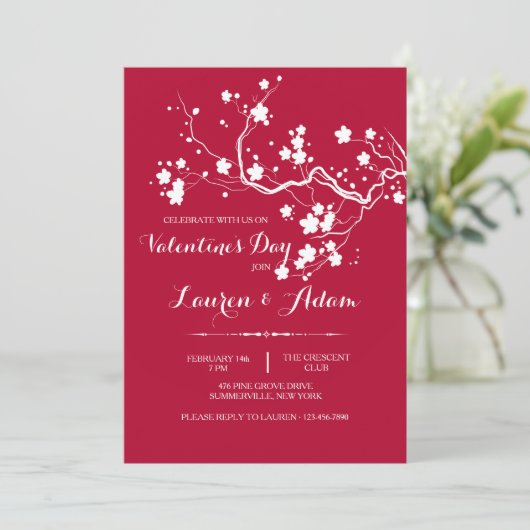 Frühjahrsblüte Einladung (Stehend Vorderseite)