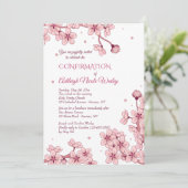 Frühjahrsblüte Einladung (Stehend Vorderseite)