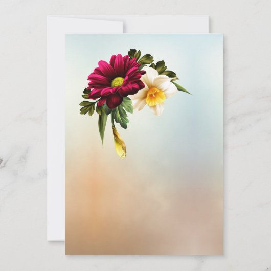 Frühjahrsblüte Einladung (Rückseite)