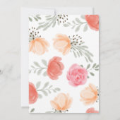 Frühjahrsblüte Einladung zur Hochzeit (Rückseite)