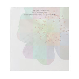 Frühjahrsblüte Farbenfrohe Geometrische Kunst Notizblock