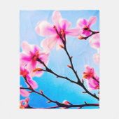 Frühjahrsblüte Fleecedecke (Vorderseite)