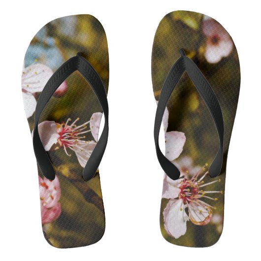 Frühjahrsblüte Flip Flops Badesandalen (Fußbett)