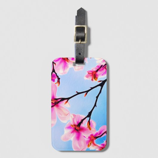 Frühjahrsblüte Gepäckanhänger (Vorderseite Vertikal)