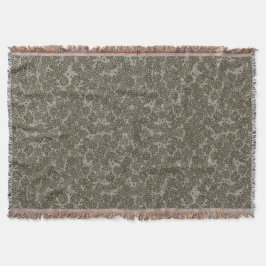 Frühjahrsblüte, Graustufen, Blumenmuster Decke