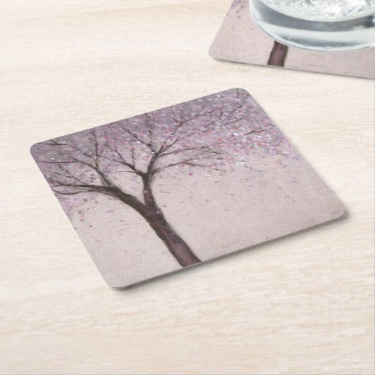 Frühjahrsblüte II Rechteckiger Pappuntersetzer (angewinkelt)