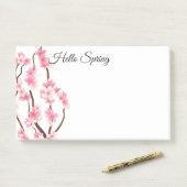 Frühjahrsblüte nach der Notiz (Auf Schreibtisch)