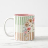 Frühjahrsblüte personalisierte Mug Zweifarbige Tasse (Links)