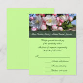 Frühjahrsblüte RSVP Karte (Vorne/Hinten)