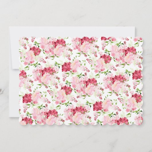 Frühjahrsblüte Taufe Einladung (Rückseite)