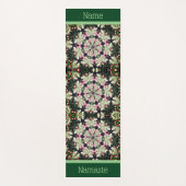 Frühjahrsblüten Abstrakte Blume Personalisiert Yogamatte (Vorderseite)