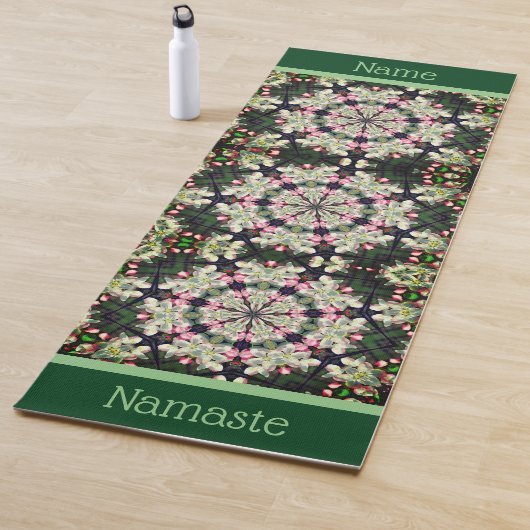 Frühjahrsblüten Abstrakte Blume Personalisiert Yogamatte (Beispiel)