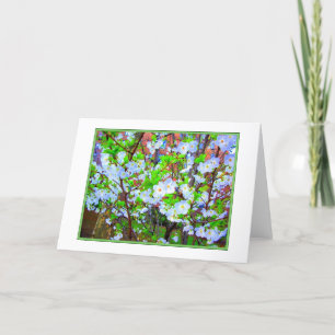 'Frühjahrsblüten' Blankokarte Karte