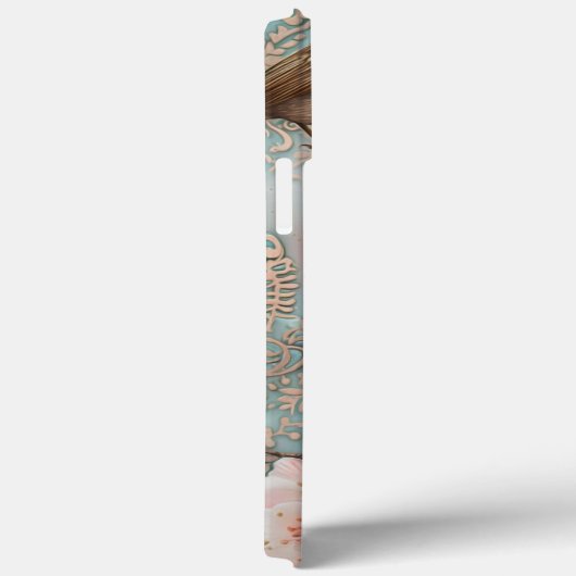 Frühjahrsblüten Dekoupage Bird Lady Portrait Case-Mate iPhone Hülle (Rückseite / Rechts)