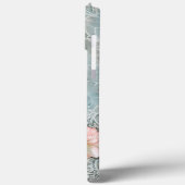 Frühjahrsblüten Dekoupage Shabby Chic Blauer Vogel Case-Mate iPhone Hülle (Rückseite / Links)