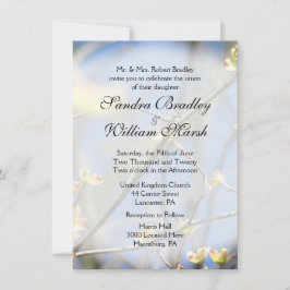 Frühjahrsblüten - Einladung zur Hochzeit