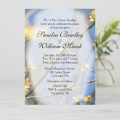 Frühjahrsblüten - Einladung zur Hochzeit (Stehend Vorderseite)