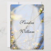 Frühjahrsblüten - Einladung zur Hochzeit (Rückseite)