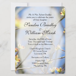 Frühjahrsblüten - Einladung zur Hochzeit