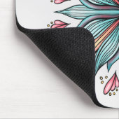 Frühjahrsblüten: geometrische Blüten Mousepad (Ecke)