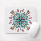 Frühjahrsblüten: geometrische Blüten Mousepad (Mit Mouse)