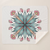 Frühjahrsblüten: geometrische Blüten Sherpadecke (Vorderseite (Horizontal))