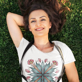 Frühjahrsblüten: geometrische Blüten T-Shirt