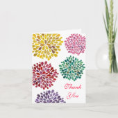 Frühjahrsblüten Hochzeit Danke Note Card (Vorderseite)