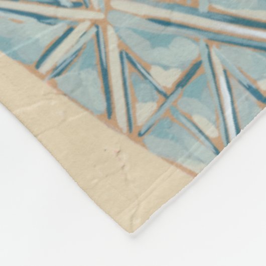 Frühjahrsblüten II Fleecedecke (Ecke)