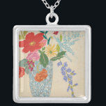 Frühjahrsblüten II Versilberte Kette<br><div class="desc">floral</div>