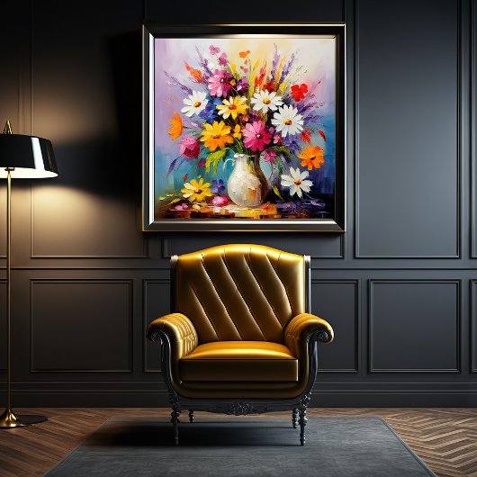 Frühjahrsblüten im Blühen, Blume Arrangement Art Poster