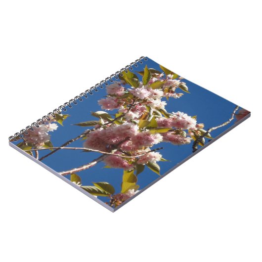 Frühjahrsblüten im Notebook Notizblock (Linke Seite)