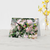 Frühjahrsblüten Karte (Gelbe Blume)