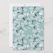 Frühjahrsblüten mit blauen Schmetterlingen (Rückseite)