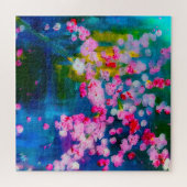 Frühjahrsblüten nebeln Kunstpuzzle Puzzle (Horizontal)