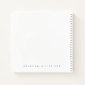 Frühjahrsblüten Notizblock (Rückseite)