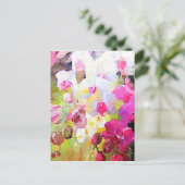 Frühjahrsblüten Postkarte (Stehend Vorderseite)