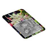 Frühjahrsblüten Rahmen hinzufügen Ihr Foto Magnet (Rechte Seite)