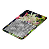 Frühjahrsblüten Rahmen hinzufügen Ihr Foto Magnet (Linke Seite)