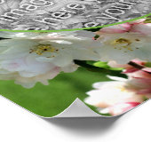 Frühjahrsblüten Rahmen hinzufügen Ihr Foto Poster (Ecke)