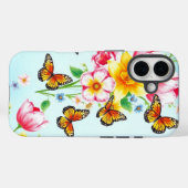 Frühjahrsblüten und Schmetterlinge Case-Mate iPhone Hülle (Rückseite (Horizontal))