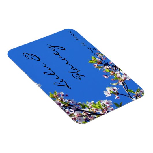 Frühjahrsblüten und Sky Personal Wedding Magnet (Rechte Seite)