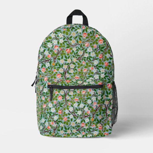 Frühjahrsblüten Vintager Musterhintergrund Bedruckter Rucksack (Vorderseite)