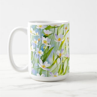 Frühjahrsblüten-Weiches Floral Kaffeetasse