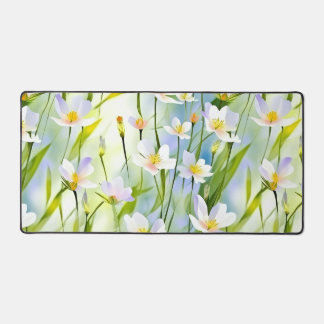 Frühjahrsblüten-Weiches Floraldesign Schreibtischunterlage