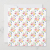 Frühjahrsblüten Wildblumen Brautparty Einladung (Rückseite)