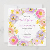 Frühjahrsblüten Wildblumen Brautparty Einladung (Vorderseite)
