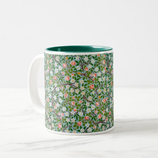 Frühjahrsblüten Zweifarbige Tasse (Vorderseite Links)